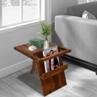 Sonu end table Sheeshma wood honey finish