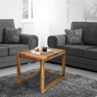 Sona end table Sheeshma wood honey finish