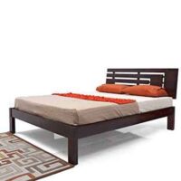 Furnitureshri solid wood king size bed