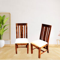 solidwood set of 2 chairs