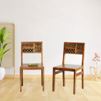 solidwood set of 2 chairs